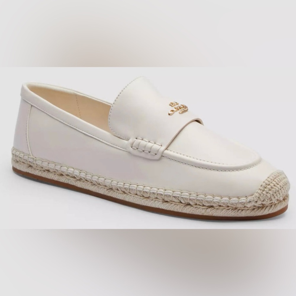 COACH CAP49 Women's Loafer Espadrille Chalk White EU 39.5 US 9 Brand New In Box - Picture 5 of 12